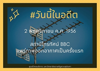 2nd November 1936, the BBC broadcasts
for the first time.
