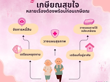 Retirement is a major life transition,
and to ensure a high quality of life as
a senior citizen