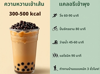 ความหวานเข้าเส้นแต่แคลอรีเข้าพุง