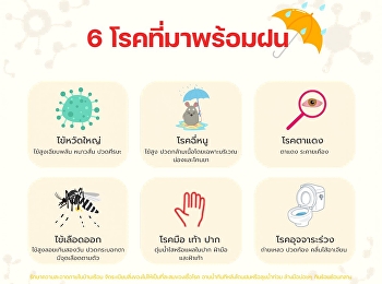 6 โรคฮิตที่มาพร้อมฝน