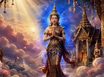 [ปริศนาหลังตราสัญลักษณ์]
“เทพธิดาประณมมือบนก้อนเมฆ”
เครื่องหมายแรกแห่งมหาวิทยาลัยราชภัฏสวนสุนันทา
มีที่มาอย่างมีนัย?